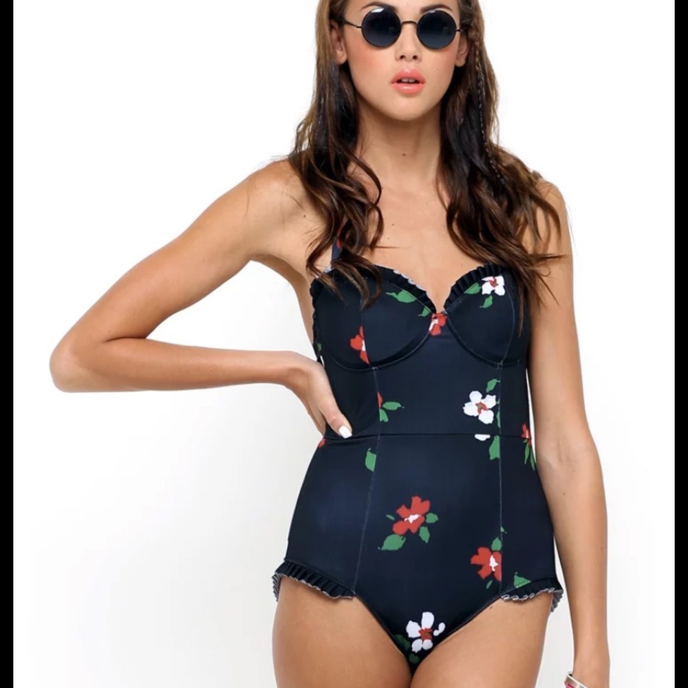 Motel Tutti Fruitti Ruffle One-Piece